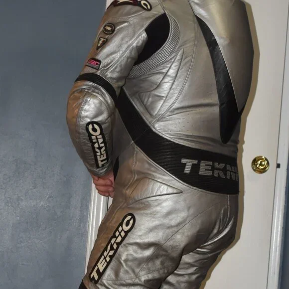 Teknic leather motorcycle suit, kangaroo hide, size US 44 - Picture 15 of 16
